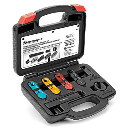 Powerbuilt 11 Piece Fuel and Transmission Line Disconnect Kit, Quick Disconnect Tool Set for A/C Fuel and Transmission Systems, GM Power Steering Disconnect, For Ford GM Dodge - 648650 - size: 11 Piece