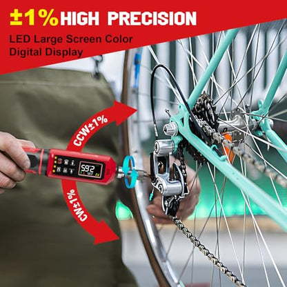 SUERCUP 1/4" Digital Torque Screwdriver, 0.4-26.6in-lbs, for Precision | 0.045-3Nm Digital Screwdriver Set with Vibration, Buzzer & LED Alert, 9 Preset Mode 5 Units for Gunsmithing, Scope Mounting - size: 1/4-Inch 0.4-26.6in-lbs/0.045-3N.m