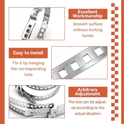 CV Boot Clamp Plier with 20Pcs Stainless Steel Single Ear Hose Clamp, Drive Shaft CV Axle Boot Clamp Removal and Installation Tool for Most Cars