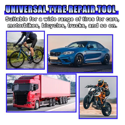 Car Tire Repair Patch Tool Kit, 42 mm Tungsten Steel Buffing Wheel with Tire Patch Roller Scraping Cutter, Auto Wheel Grinding Polishing Accessories Repair Tools, Tires Buffer Tool for Car Truck Motor - size: 42MM