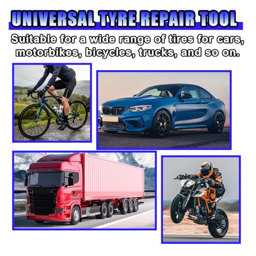 Car Tire Repair Patch Tool Kit, 42mm 55mm Tungsten Steel Buffing Wheel with Tire Patch Roller Scraping Cutter, Auto Wheel Grinding Polishing Accessories Repair Tools, Tires Buffer Tool for Car Truck - size: 42&55MM
