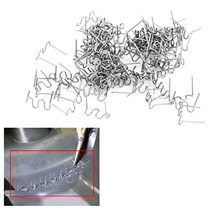 600pcs 0.8mm Car Hot Staples Welding Staples, Keenso Bumper Repair Pre Cut Bodywork Plastic Welding Staples Repair Tool Kit (Wave Shape)