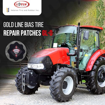 Lotus Gold Line Bias Tire Repair Patches GL-0 - size: 2-3/8" Round