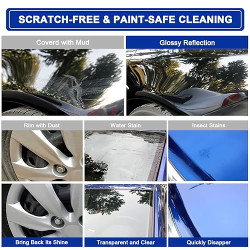 Clay Towel 2 Pack Auto Detailing - Fine Grade Microfiber Car Chamois Towel - DIY Detail Clay Bar Alternative - color: Blue, size: 2 Pack