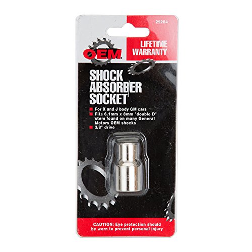 OEMTOOLS 25284 3/8-Inch Drive Shock Absorber Socket, Remove And Replace Shock Absorbers On X and J Body GM Cars, Designed To Fit The Double D Stem On GM Cars