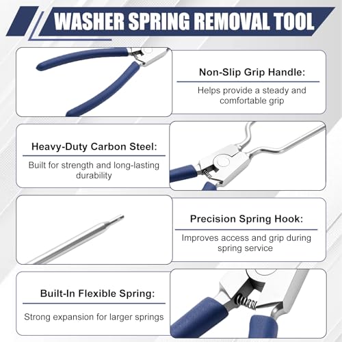 383EER4001A Spring Expansion Tool Compatible with LG Washing Machine | Washer Inner/Outer Tub Spring Removal Tool Replacement, Spreads to 4.6" - color: Blue(2" to 4.6")