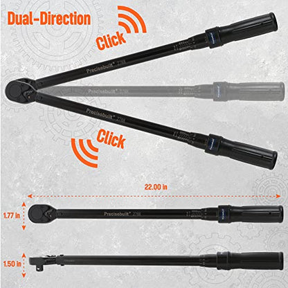 1/2" Drive 35-200 ft-lb Click Tech Torque Wrench - size: 1/2" DR. 35-200 ft-lb