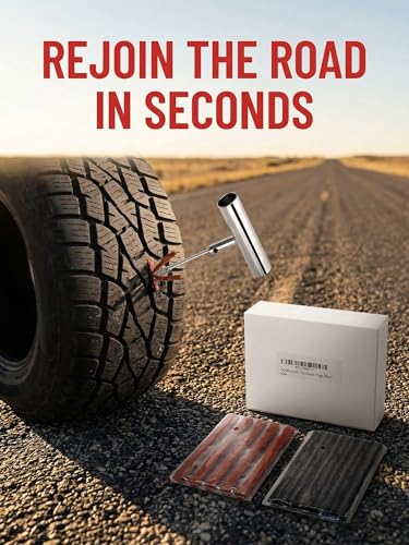 Tire Repair Plugs, Tire Patches Fix a Flat Tire, Heavy Duty Tire Plug, Repair Tubeless Off-Road Tires for Car, RV, SUV, Truck, Motorcycle, Tractor, Mower, Wheelbarrow [Multi-Size: 25Pcs] - size: 25 PCS