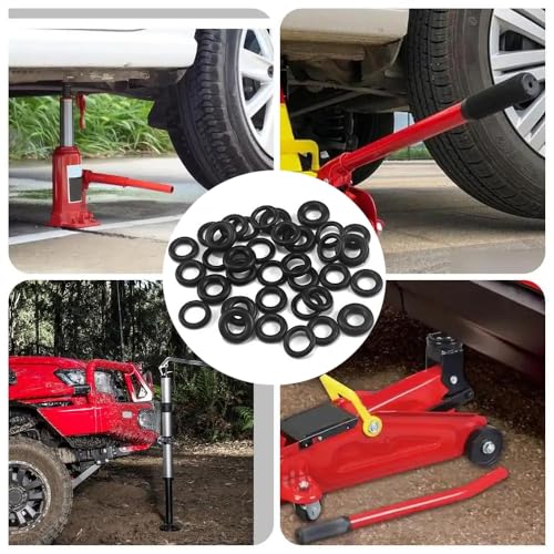 15 Pack Hydraulic Bottle Jack O Ring Kit Replacement Nitrile Rubber O Ring Seal Kit Non Leaking Oil Sealing Gasket for Automotive Muti-Directional Welded Bottle Jack Horizontal Bottle Jacks