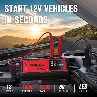 GOOLOO GT4000S Jump Starter 100W Two-Way Fast-Charging Portable Car Jump Starter EVA Storage Case