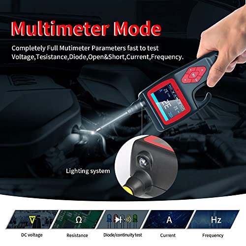 P200 Power Circuit Probe Kit, 9-30V Automotive Circuit Tester, Circuit Breaker Finder, Multimeter/Activating Component/Relay Test/Fuel Injector Tester/Oscilloscope/0~5V Power