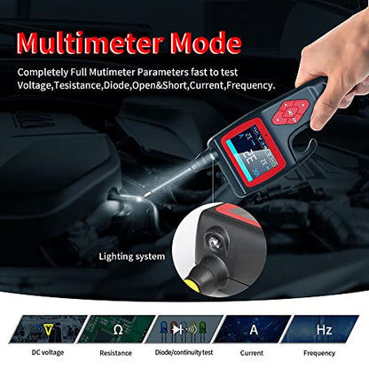 P200 Power Circuit Probe Kit, 9-30V Automotive Circuit Tester, Circuit Breaker Finder, Multimeter/Activating Component/Relay Test/Fuel Injector Tester/Oscilloscope/0~5V Power