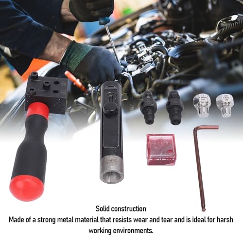 Double Flait for 3/16in and 1/4in Brake Lines, HandhFlaith STO Automo Brake Line Kit for Car Repair, Copper