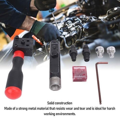 Double Flait for 3/16in and 1/4in Brake Lines, HandhFlaith STO Automo Brake Line Kit for Car Repair, Copper