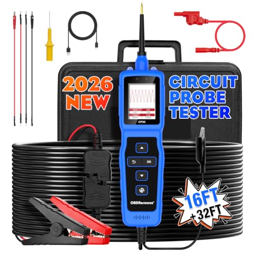 OBDResource Power Circuit Probe Tester Fuse Test Light Short Circuit Finder | 0-80V DC Circuit Tester Automotive, Car Fuse Tester, CP30 Auto Electrical Circuit Tester, Automotive Tool