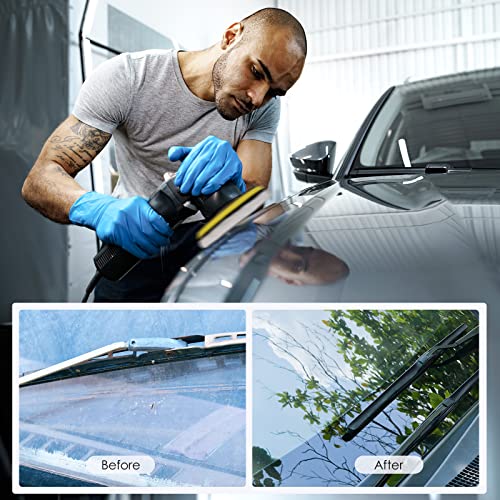 Buffing Polishing Pads, 5Pcs 5.5 Inch Face for 5 Inch Backing Plate Compound Buffing Sponge Pads with Hex Logic Pattern,Cutting Polishing Pad Kit for Car Buffer Polisher,Polishing and Waxing - color: 5pcs-5Inch