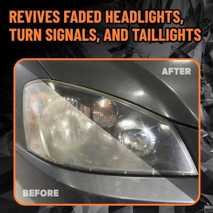 Chemical Guys, Headlight Restore & Protect, Clears Cloudy Lenses, 16 oz | All-in-one formula clears cloudy, yellowed headlights and leaves a coating that helps guard against fading - style: Headlight Restorer 16 oz
