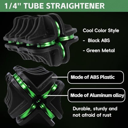 Handheld Tubing Straightener, 1/4 Inch O.D. Manual Tube Straightening Tool for Brake Line Fuel Line Copper/Aluminum/Steel Coils(1/4 Inch) - size: 1/4 Inch