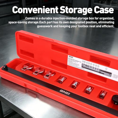 DNA MOTORING 9pcs Serpentine Belt Tool Set, Belt Tensioner Wrench Set for Install and Remove Serpentine Belts, W/Case, Automotive Maintenance, TOOLS-00538 - style: 9pc Serpentine Belt Set