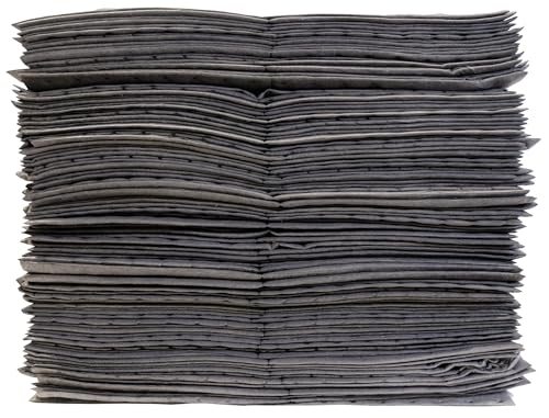 Oil-Dri L91001 15" W x 19" L Universal Middle Weight Bonded Perforated Pads (100 Mats/Box) - size: 100 Pads/Box, style: Middle Weight