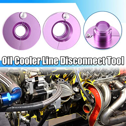 X AUTOHAUX 2 Pcs 39220 Transmission Oil Cooler Line Disconnect Tools for Ford 3/8" and 1/2" Fuel Line Disconnect Set Tool
