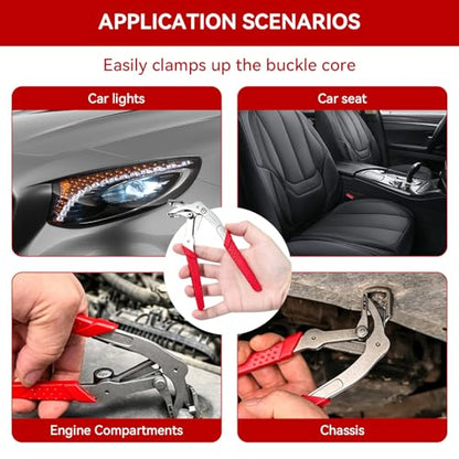 Car Clip Pliers, Panel Clip Removal Tool, 2026 New Professional Auto Clip Removal Pliers, Easy to Remove Fasteners, Clips, Buckles, and Rivets, Open The Panels Effortlessly Without Damage (2*Pcs) - color: 2*pcs