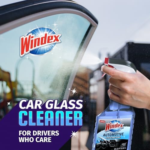 Windex Automotive Car Window and Glass Cleaner, Streak-Free Shine for Car Glass Exteriors, Tinted Windows, and Interior Electronics, 23 fl oz, (Pack of 2) - size: 23 Fl Oz (Pack of 2)