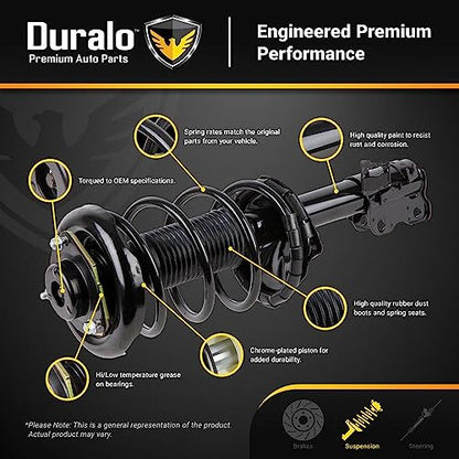 For BMW 323i 325i 328i 330i Front Right Passenger Side Strut Spring Assembly - Duralo 1196-1164 New