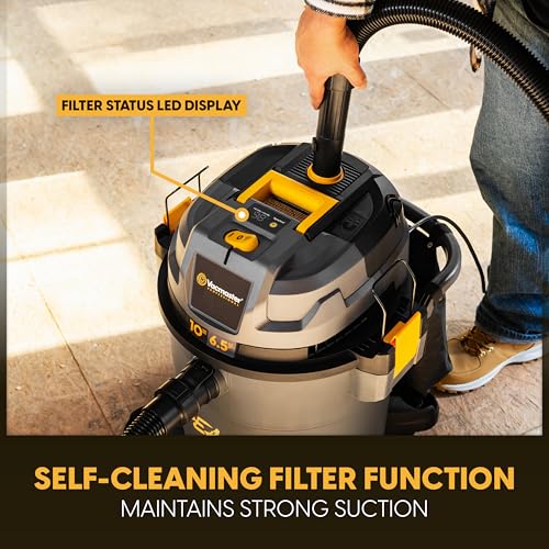 Vacmaster Professional Beast VJN1012PF 0201 FLT+10-Gal Wet/Dry Vac Synchro - size: 10 Gal