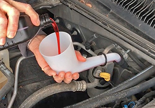 Lisle 18232 Offset Funnel with Cap & Lid Black - style: Offset Funnel with Cap & Lid