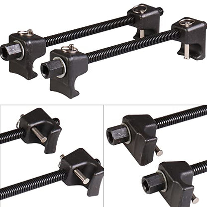 MOSTPLUS Macpherson Strut Spring Compressor Tool Set with Locking Pins, Universal Dual Heavy-Duty Coil Spring Compressor Tool Automotive Forged Hooks 10 Inch Maximum Safe Open, 13/16" Hex, 1/2" Drive