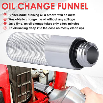 for Honda EU1000i EU2000i EU3000i Handi Generator Mess Free Oil Change Funnel & Magnetic Oil Dipstick Complete Kit