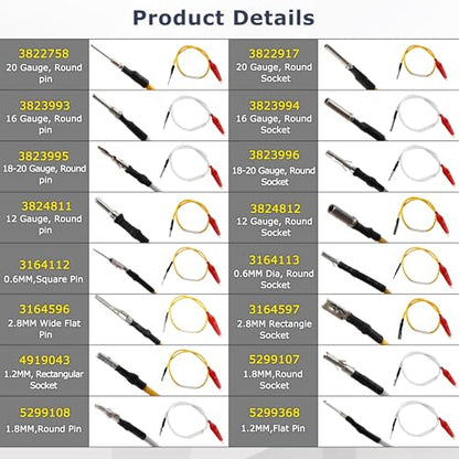 5299367 Cummins Test Lead Kit Electrical Testers Set 16PCS | 5299367 Electrical Test Kit Wire Connectors Set Compatible with Cummins Circuit Connection / Experiment