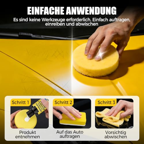 Nano Car Scratch Remover, Eliminate All Car Scratches in 60 Seconds, Quick Fix Deep Scratch Removal Paste, All Paint Colors Polishing Kit 3.53oz