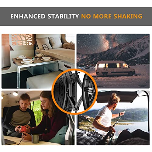 Proud Panda Small Camper Wheel Chock Shaped RV Stabilizer for Travel Trailer,Anti-Move Tire Wheel Chock with Accessories-Pair,Heavy Duty Truck RV Tire Scissor Locking X Chock,Fit for 2” to 10” - size: Tire Spacing:2in-10in