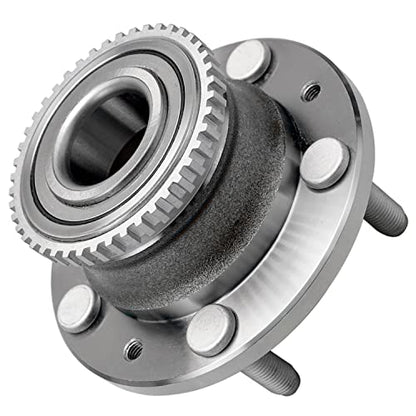 Detroit Axle - Pair Front Wheel Bearing and Hubs Assembly for Mazda 1989-1998 MPV, 1992-1995 929, 5 Lugs w/ABS Ring - style: 512269 x2V2/Pair