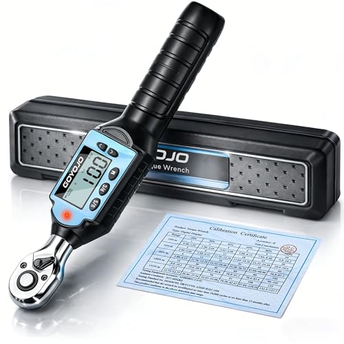 GOYOJO 1/2 Inch Digital Torque Wrench 7.37-73.76 ft-lb/10-100Nm High-Precision Professional Tool for Auto Repair, Motorcycle Maintenance, and DIY Projects ±2% Accuracy - size: 1/2 drive 2.2–74 ft-lbs
