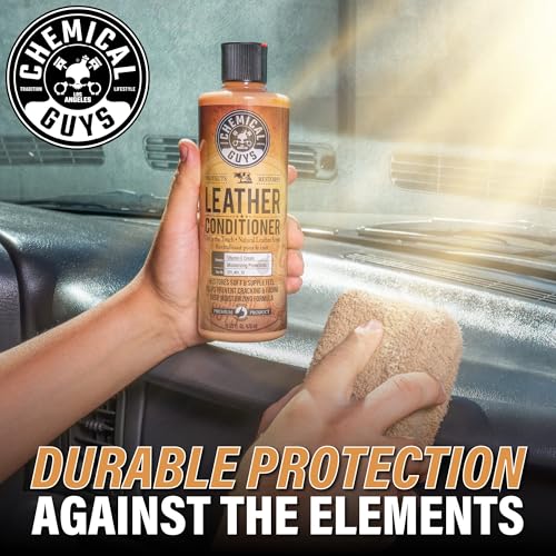 Chemical Guys, Leather Cleaner & Conditioner Kit, Travel Size, 2 x 4 oz | Two-step kit cleans then conditions seats, bags and boots, pH-balanced for natural and sealed leather - style: 4 Fl Oz KIT