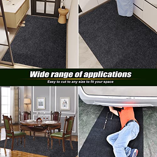 Roykaw Garage Floor Mat and Mechanic Pad, Motorcycle Parking Mat,Protect Floor from Spills, Drips, Splashes and Stains, Oil Absorbent/Cut to Size/Waterproof/Non Slip Design - 39.3" x 72.8" - size: 39.3x72.8"