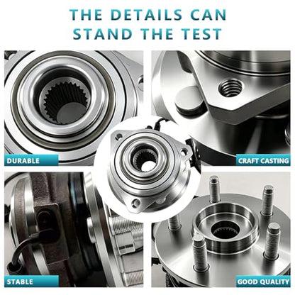 513176 513177 Front Wheel Bearing Hub Assembly for 2002-2007 Jeep Liberty | Eliminates Noise, Fixes ABS & Hub Issues, Simple Installation, Direct Bolt-On, OEM Quality, No Warning Lights, DIY Friendly - size: 513176