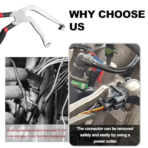 Electrical Disconnect Pliers, Electrical Connector Separator,Hose Clamp Pliers, 8in Automotive Tools, Automotive Tools for Push Tab Style Plugs - style: Electrical Disconnect Pliers Set 4