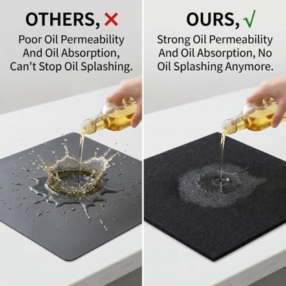 4 Pcs 22'' Oil Drain Splash Pad, No Splatter Pad Square Pads | Anti Splash Oil Change Mat for Car Changing Oil Transmission Drain Pan