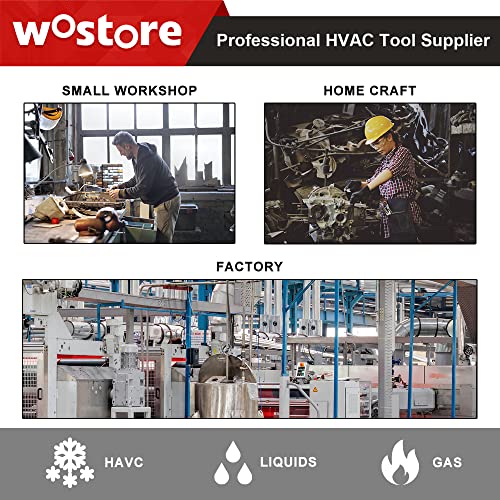 Wostore 25FT 3/16"+1/4" Brake Line Kit, Flaring Tool, Bender & 44 Fittings | Flaring tool, tube bender, 44 brass fittings. Copper-coated, rust-resistant. 3/16 & 1/4 lines for cars, trucks, motorcycles - size: Double flare kit with 3/16"&1/4" Brake Line