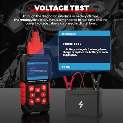 M4 Motorcycle Diagnostic Tool for Harley-Davidson, 17 Languages | Full-system 4-Pin/6-Pin motorcycle scanner with code reading and clearing, live data, service resets and active tests