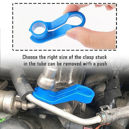 16PCS Fuel Line Disconnect Tool Set - 1/4 5/16 3/8 1/2 5/8 3/4 7/8 Inch Quick Disconnect Tool with AC Valve Core Removal Tool - AC Line Disconnect Tool for Repairing Car Accessories