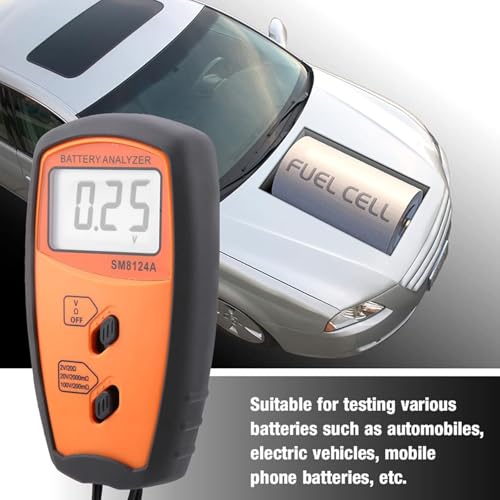 Internal Impedance Meter 100V Resistance Tester Voltmeter Digital Battery Voltages Tester Analyzers with LCD Display Internal Impedance Meter with LCD Display for Car/Phone Rechargeable Batteries