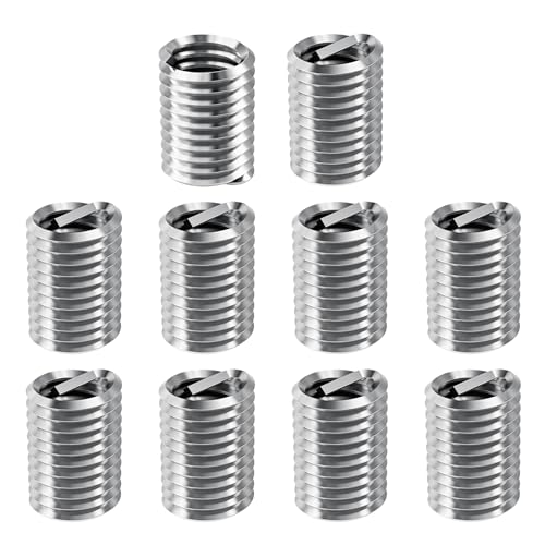 10 Pcs Wire Thread Insert 5/16-18 UNC, 2.0D, 304 Stainless Steel | Helicoil Type Coiled Wire Thread Repair Insert, Corrosion Resistant Screw Sleeve Kit for Auto Industrial Engine Repair - size: 5/16-18-2.0D