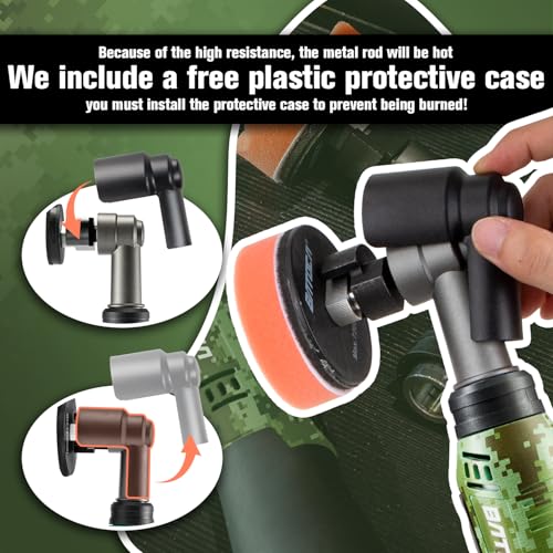 BATOCA S6 Mini Cordless Polisher for Car Detailing, 2x2.0Ah Batteries, Rotary Buffer, 12mm Dual Action Polisher 1-3 Inch, 2 Different Speeds Heads Systems, 4.2k-21k&1-5k RPM Camouflage Pattern Style - size: Camouflage Pattern Style with 2 batteries