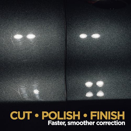 URO-Fiber Microfiber Car Buffer Polisher Pads for Buff and Shine, 6 Inch Polisher Dual Action Buffing Tool for Cutting, Polishing Pad & Finishing, Durable Foam Car Polish Detailing Supplies (692mfp)