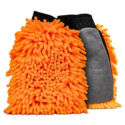 Nasiol Car Washing Set-Car Wash Shampoo, Car Drying Towel, Car Wash Mitt-Up to 25 Washes